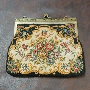 Floral Tapestry Clutch